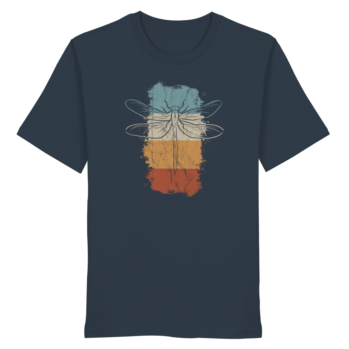 Retro Kunst Libelle | Vintage Dragonfly - Organic Shirt