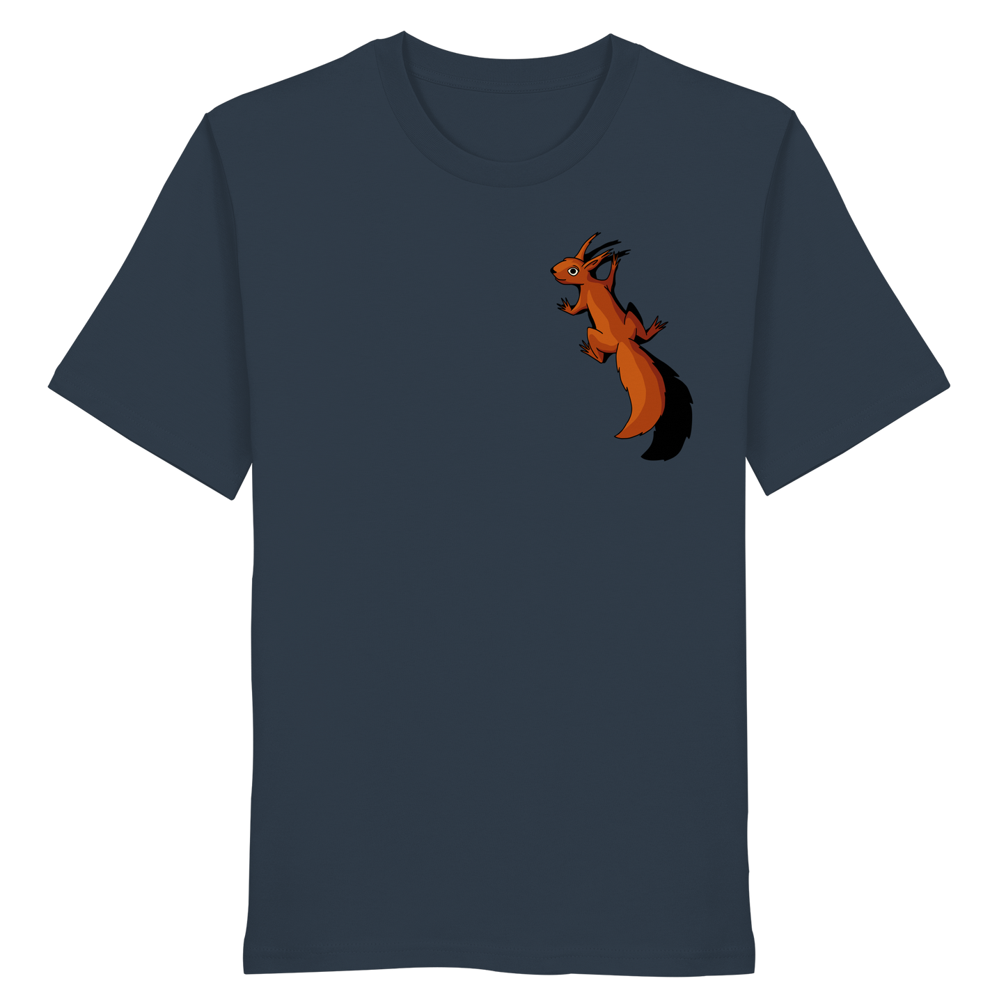 Süßes Eichhörnchen klettert - Organic Shirt