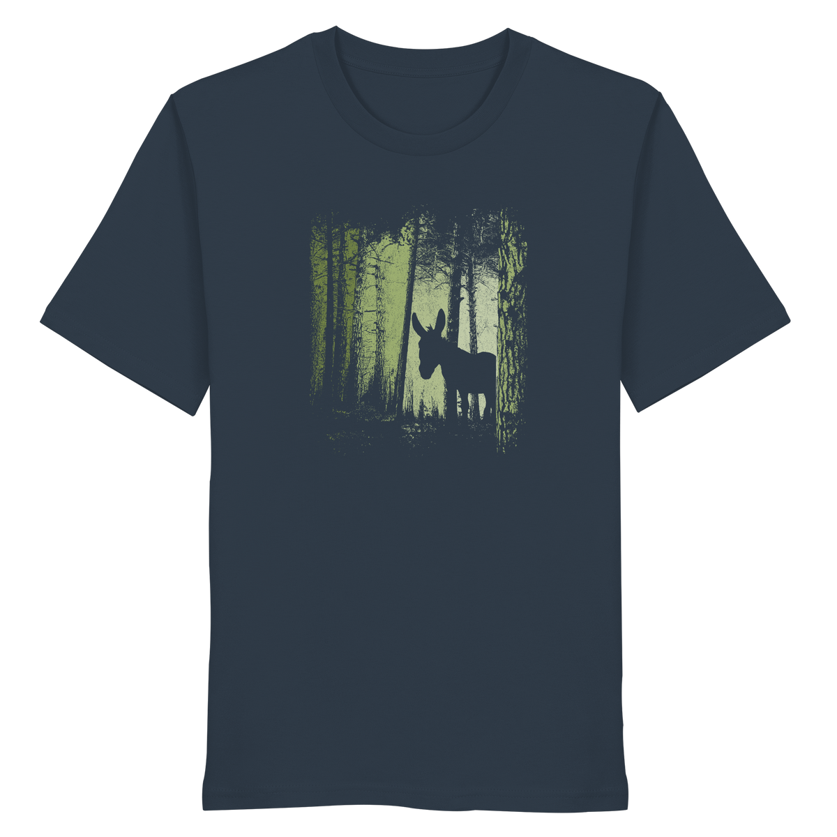 Esel im Zwielicht-Wald - Organic Shirt