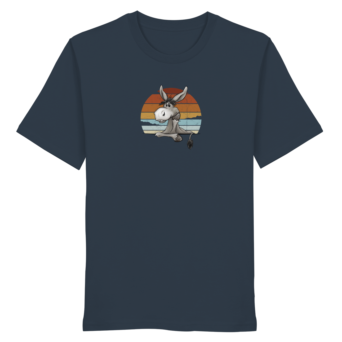 Lässiges Maultier Retro Esel - Organic Shirt