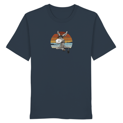 Lässiges Maultier Retro Esel - Organic Shirt