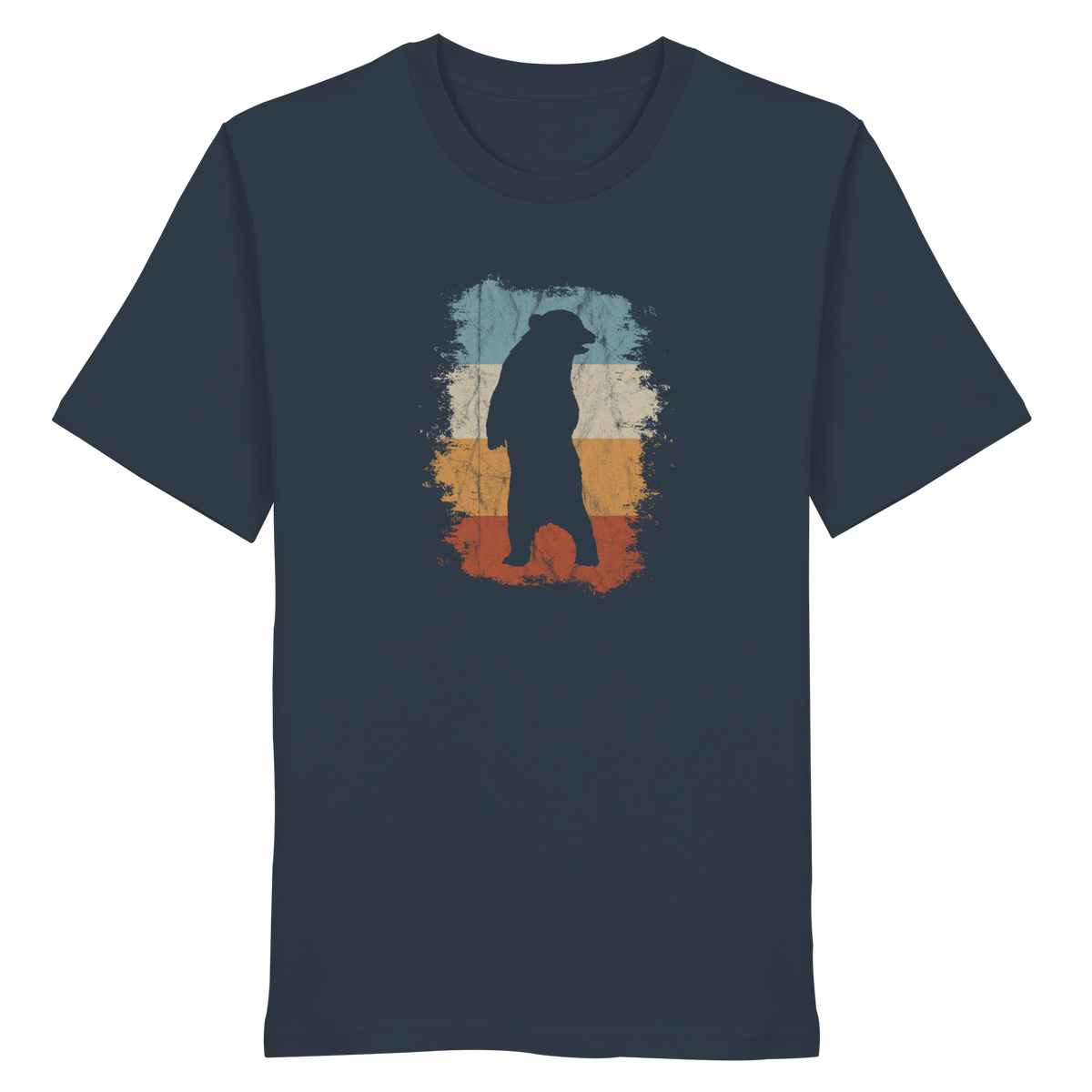 Retro Bären-Silhouette - Organic Shirt