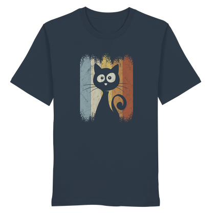 Retro Katze Silhouette - Organic Shirt