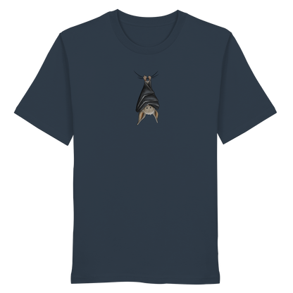 Lustig chillende Fledermaus - Organic Shirt