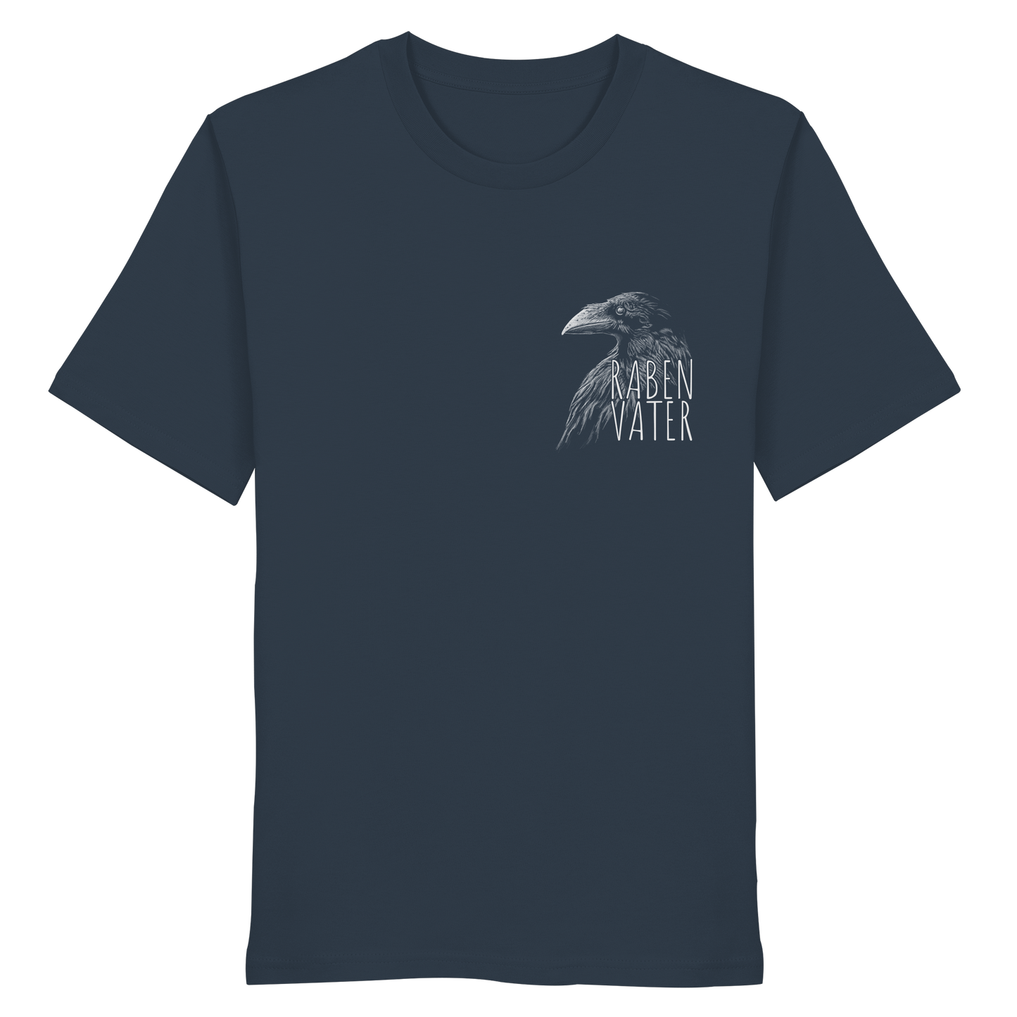 Rabenvater schwarzer Rabe Krähe - Organic Shirt