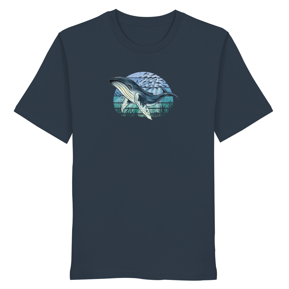 Retro Unterwasser Buckelwal - Organic Shirt
