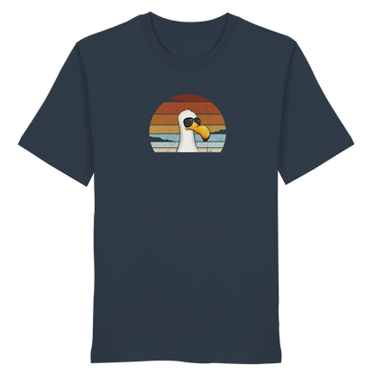 Cool lässige Retro Möwe - Organic Shirt