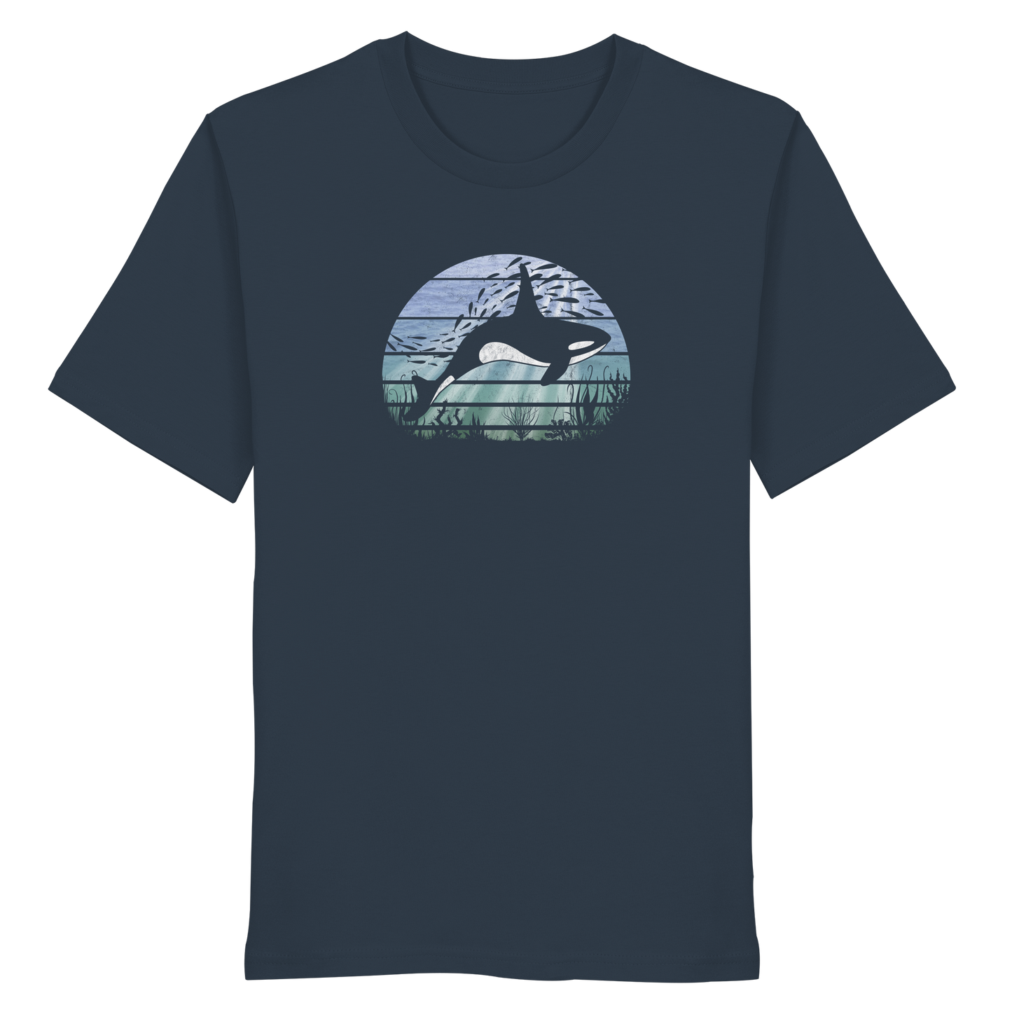 Retro Tiefsee Schwertwal Orca - Organic Shirt
