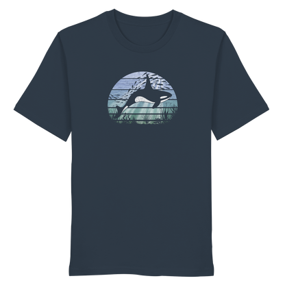 Retro Tiefsee Schwertwal Orca - Organic Shirt