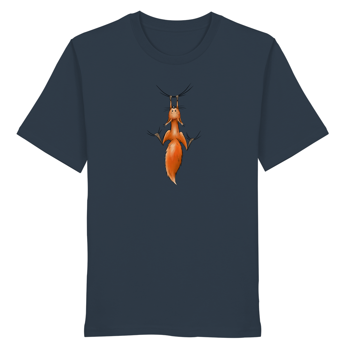 Rotes Eichhörnchen hängt ab - Organic Shirt