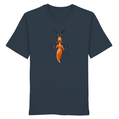 Rotes Eichhörnchen hängt ab - Organic Shirt
