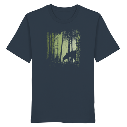 Lässiger Tapir im Zwielicht Wald - Organic Shirt