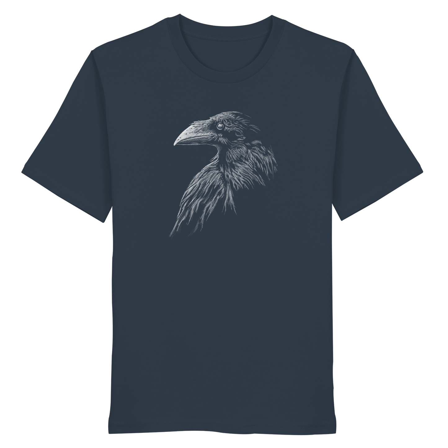 Kritzelkunst Rabe Krähe - Organic Shirt