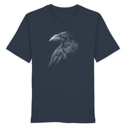 Kritzelkunst Rabe Krähe - Organic Shirt