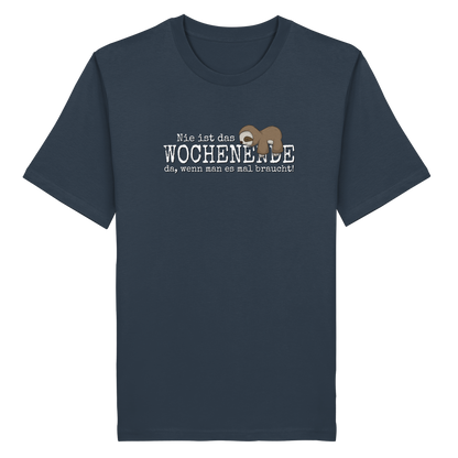Kawaii Faultier Wochenende - Organic Shirt