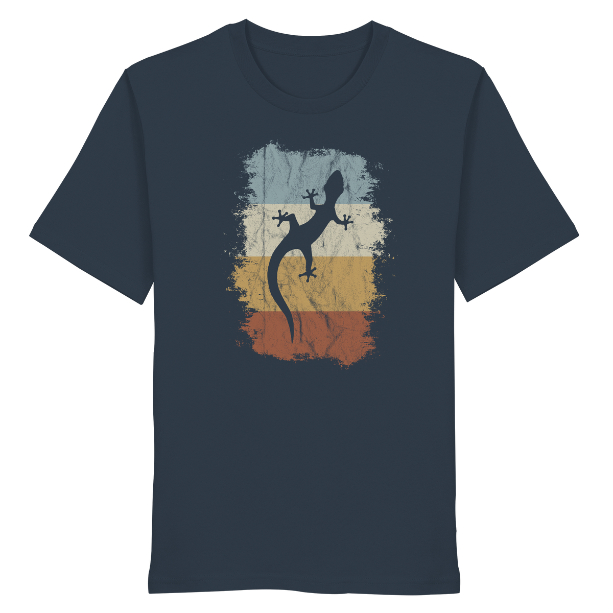 Retro Gecko Salamander Silhouette - Organic Shirt