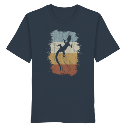 Retro Gecko Salamander Silhouette - Organic Shirt
