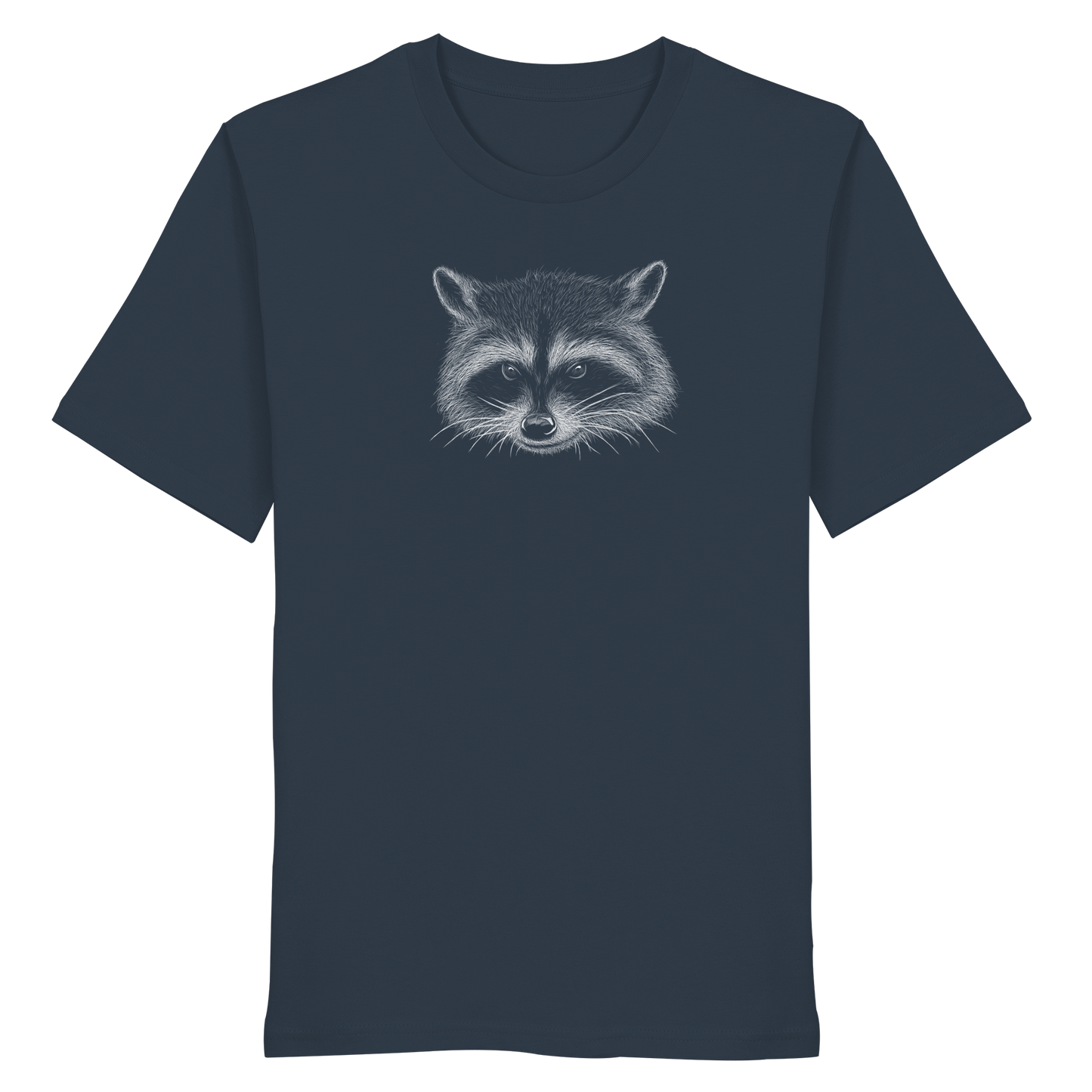 Waschbär Illustration Kritzelkunst - Organic Shirt