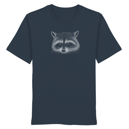 Waschbär Illustration Kritzelkunst - Organic Shirt