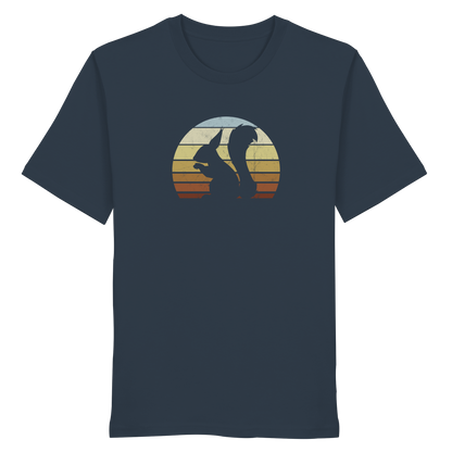 Retro Eichhörnchen Silhouette - Organic Shirt