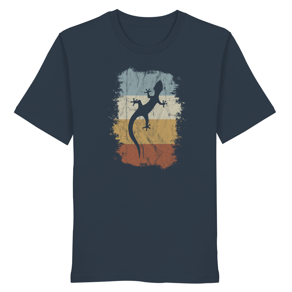 Retro Gecko Salamander Silhouette - Organic Shirt