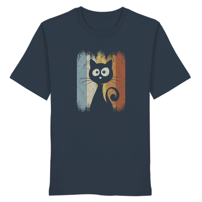 Retro Katze Silhouette - Organic Shirt