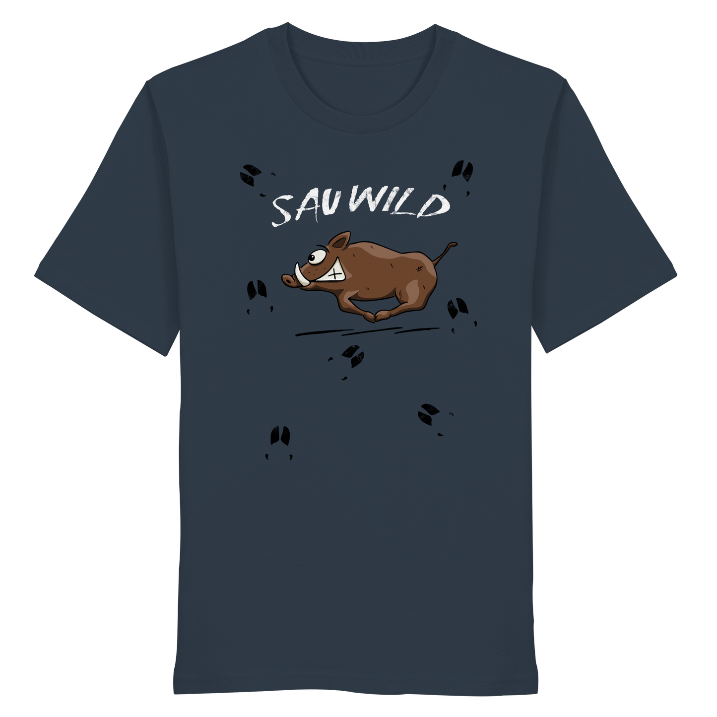 Sauwild wilde Sau | Wildschwein Keiler - Organic Shirt