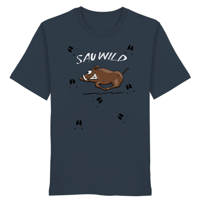 Sauwild wilde Sau | Wildschwein Keiler - Organic Shirt