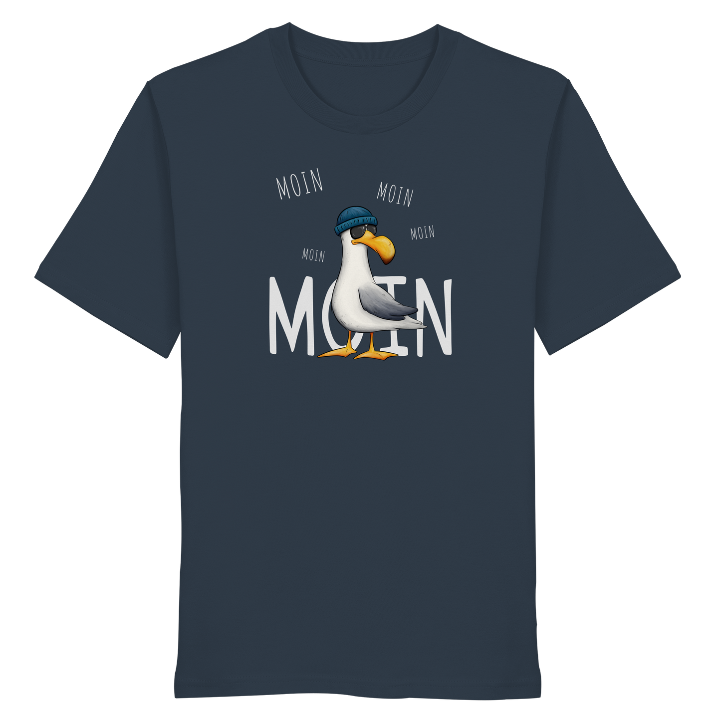 Moin Moin Lässige Hipster Möwe  - Organic Shirt