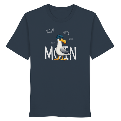 Moin Moin Lässige Hipster Möwe  - Organic Shirt