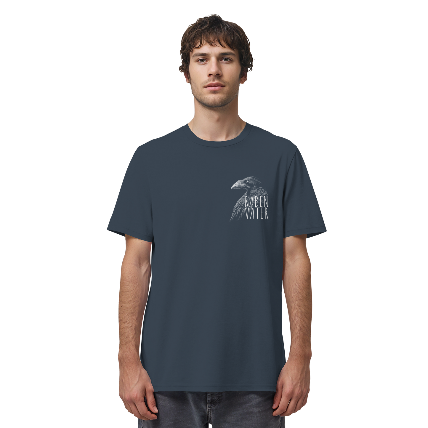 Rabenvater schwarzer Rabe Krähe - Organic Shirt