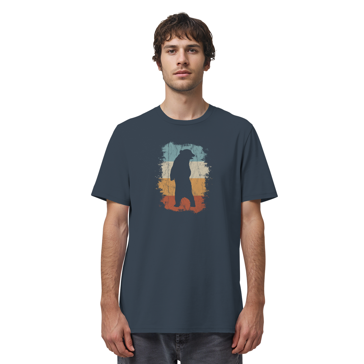 Retro Bären-Silhouette - Organic Shirt