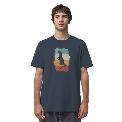 Retro Otter Fischotter Silhouette - Organic Shirt