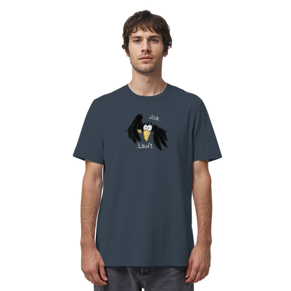 Joa Läuft Krähe gechillter Rabe - Organic Shirt
