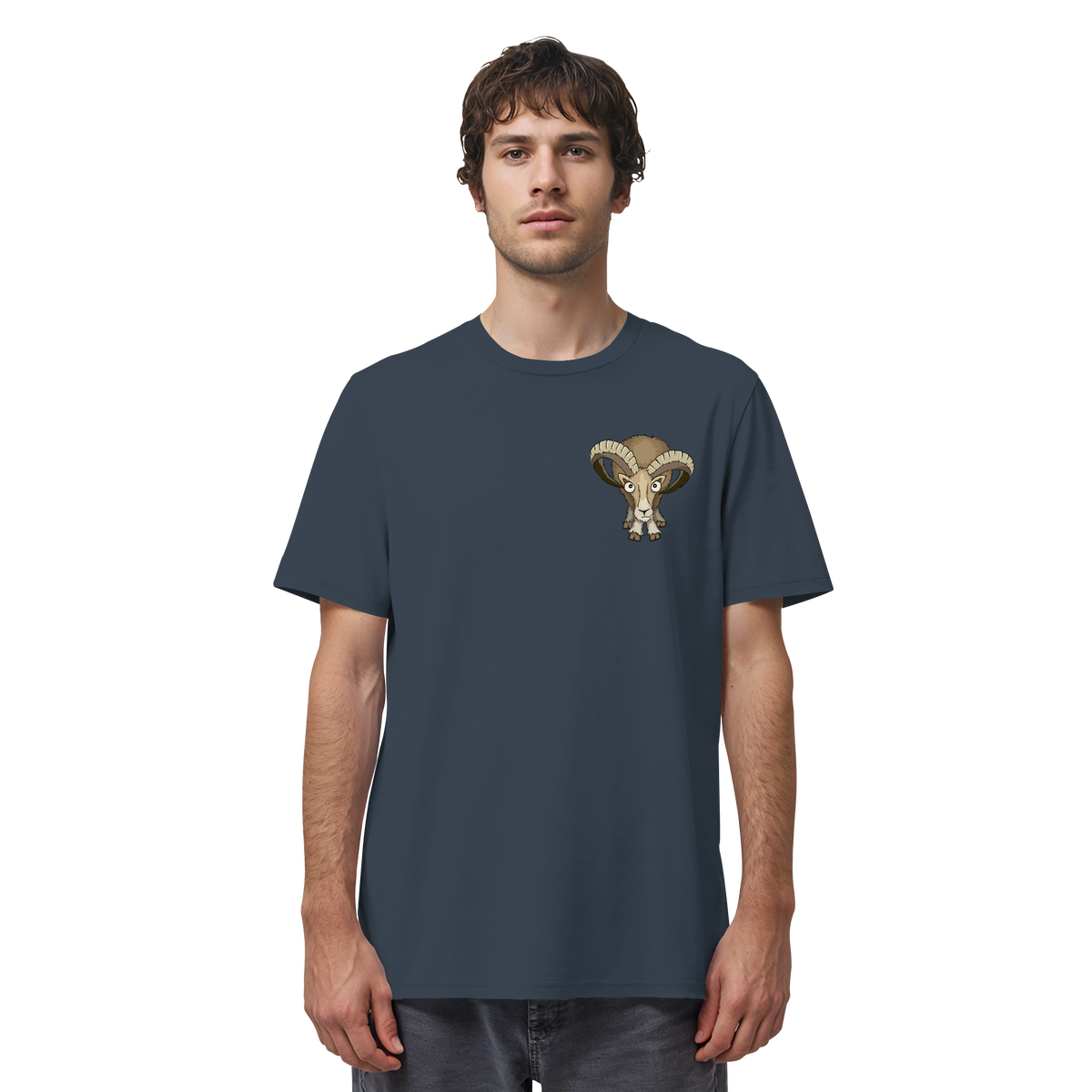 Bockiges Mufflon Widder Schafbock - Organic Shirt