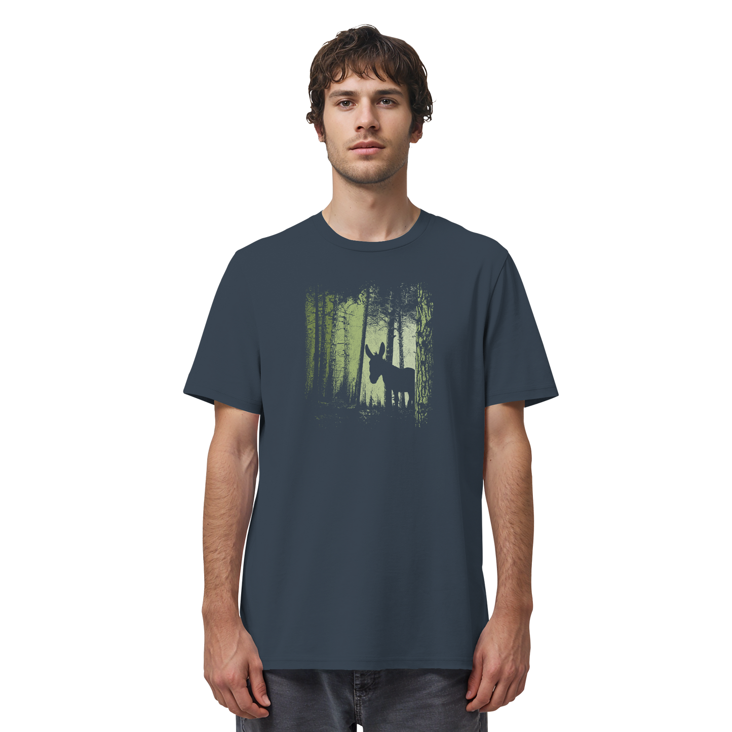Esel im Zwielicht-Wald - Organic Shirt