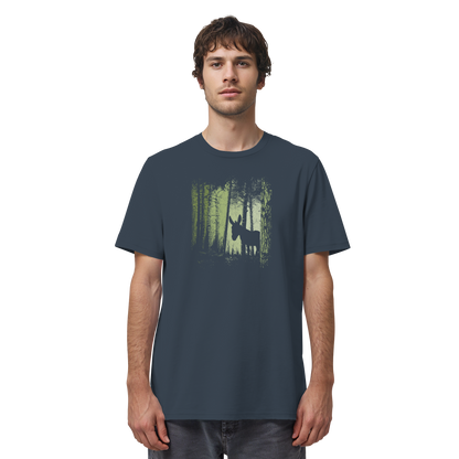 Esel im Zwielicht-Wald - Organic Shirt