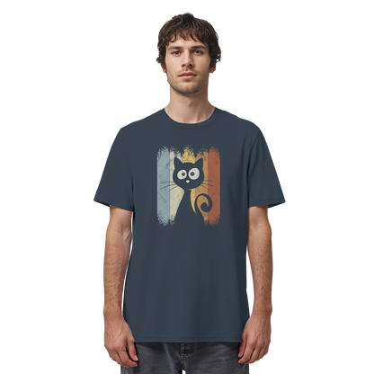 Retro Katze Silhouette - Organic Shirt