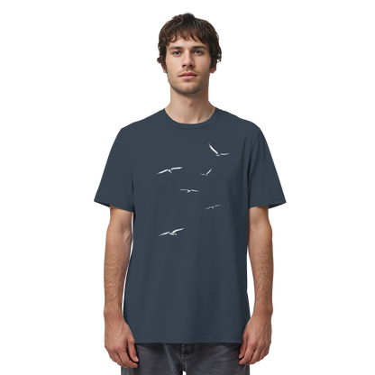 Vogelschwarm – Traum vom Fliegen - Organic Shirt