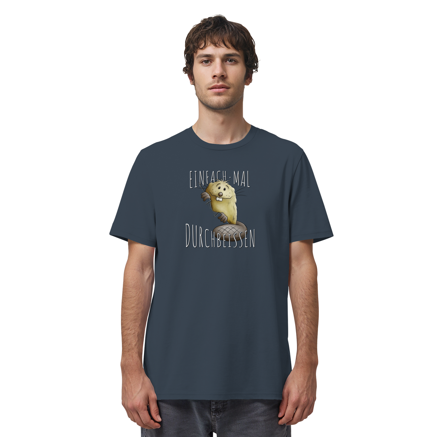 Einfach mal Durchbeissen Biber - Organic Shirt