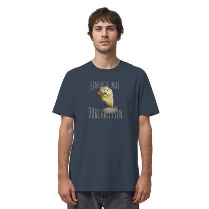 Einfach mal Durchbeissen Biber - Organic Shirt