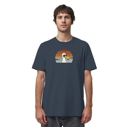 Cool lässige Retro Möwe - Organic Shirt