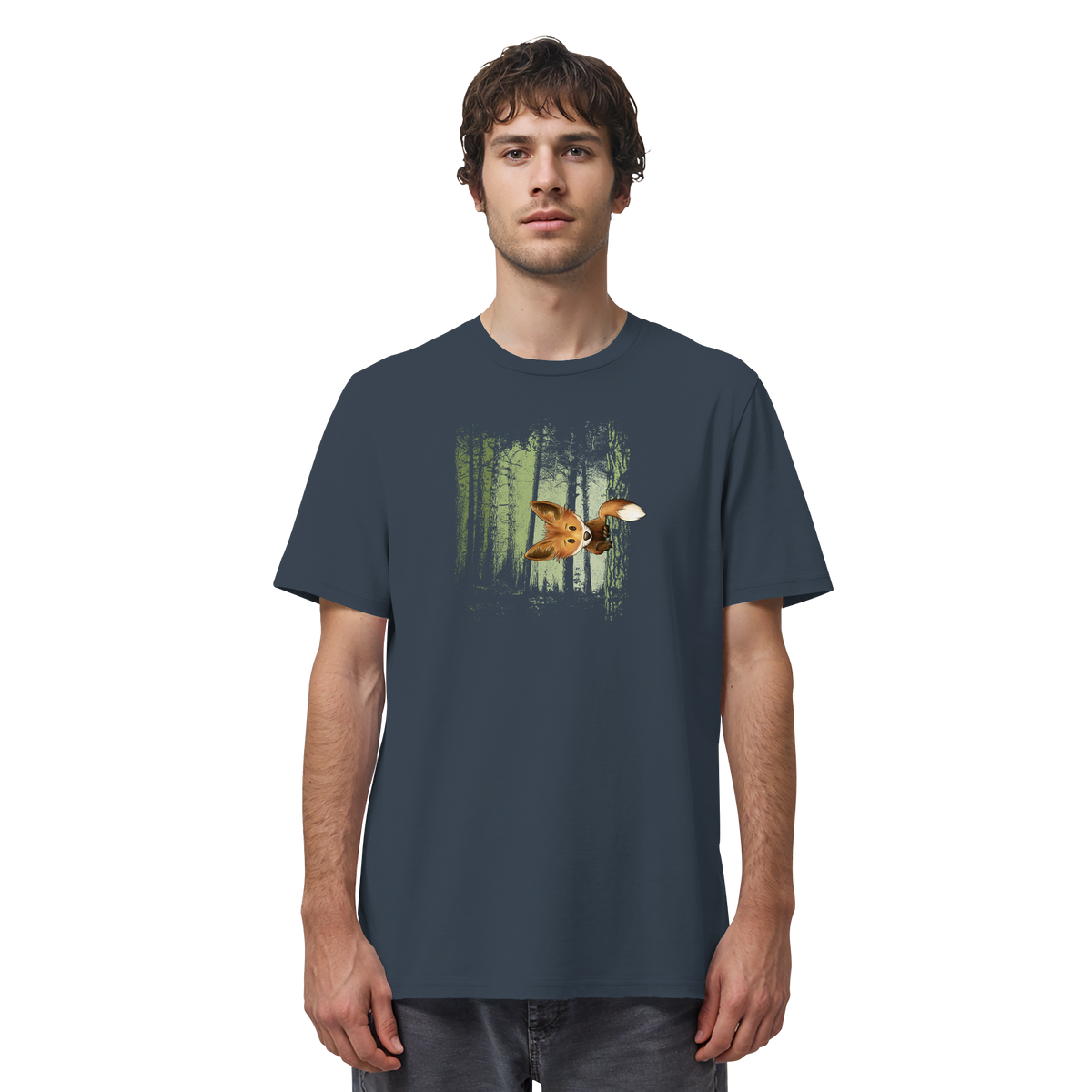 Fuchs im Zwielicht-Wald - Organic Shirt