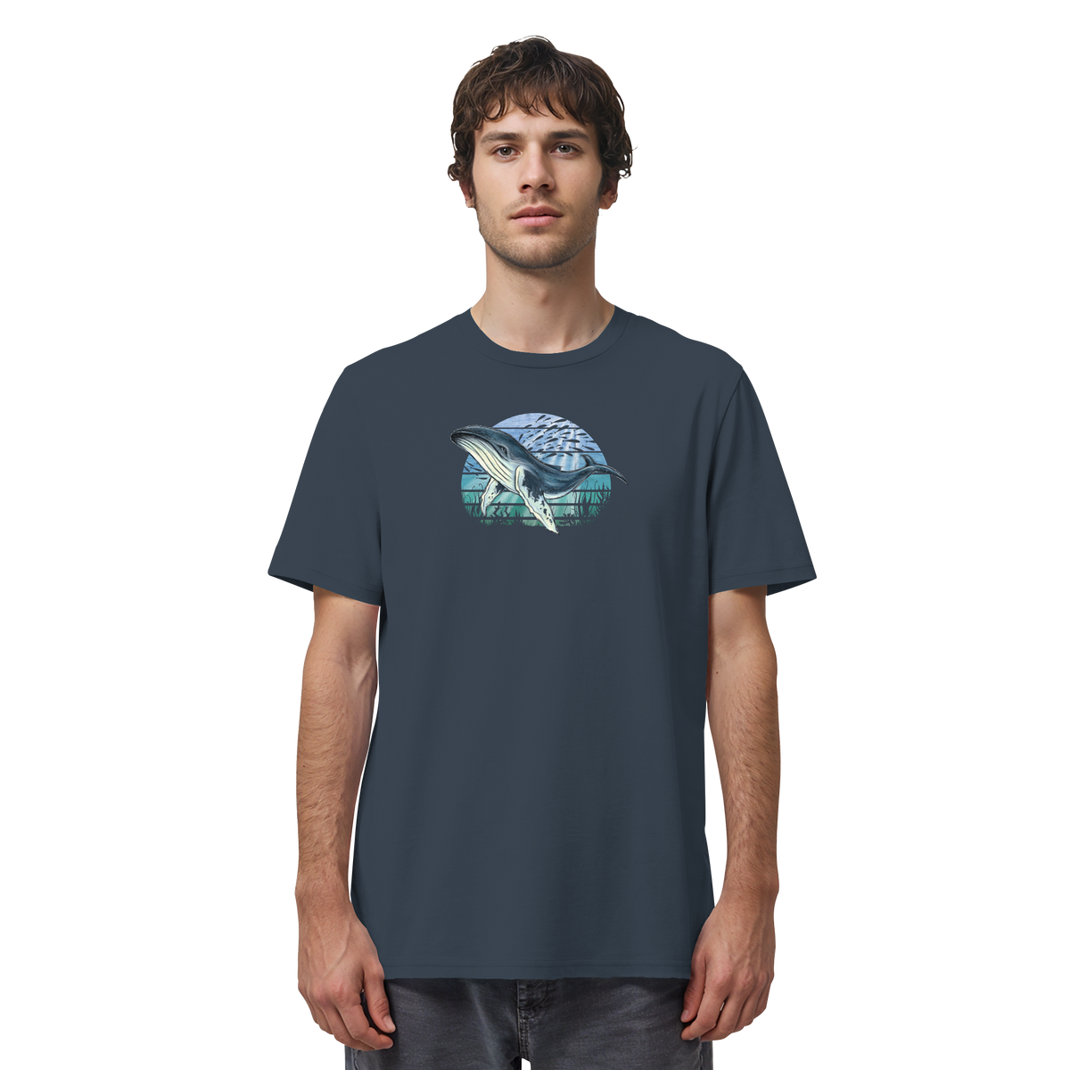 Retro Unterwasser Buckelwal - Organic Shirt