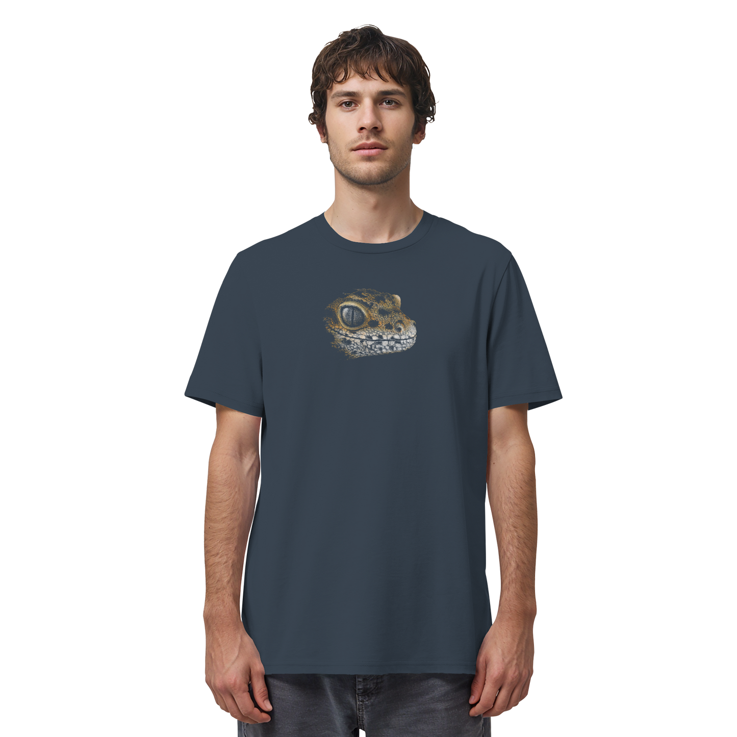 Leopard Gecko Skizze Kritzelkunst - Organic Shirt
