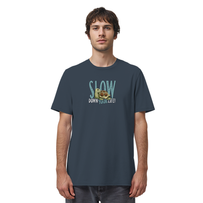 Slow Down Your Life Schildkröte - Organic Shirt