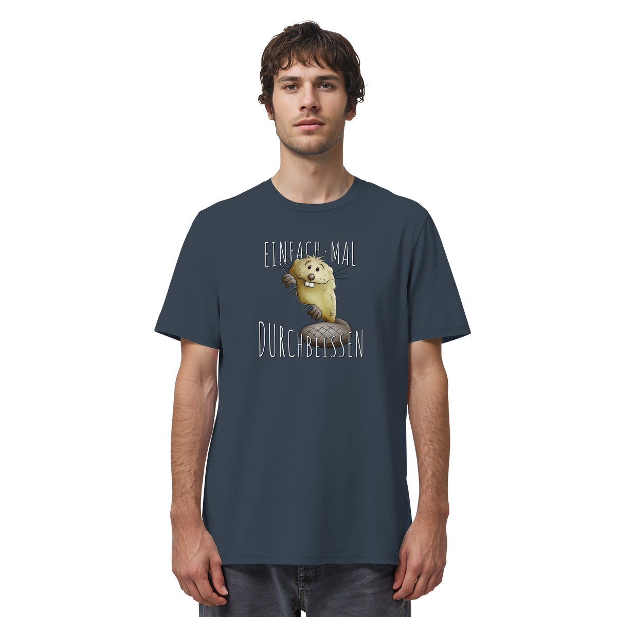 Einfach mal Durchbeissen Biber - Organic Shirt