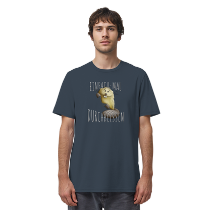 Einfach mal Durchbeissen Biber - Organic Shirt