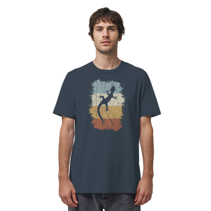 Retro Gecko Salamander Silhouette - Organic Shirt