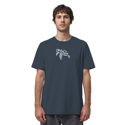 schwimmende Meeres-Schildkröte - Organic Shirt